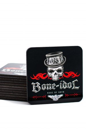 Stack of Bone Idol skull coasters by Haus of Goth