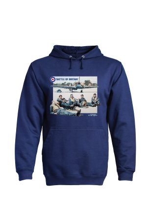 Navy Battle of Britain hoodie by SPQR with RAF roundel and Union Jack design